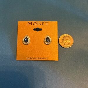 Monet blue earrings